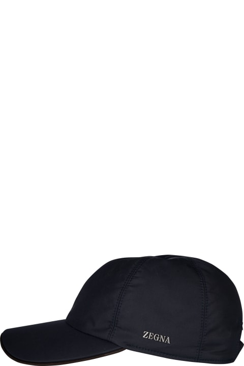 Zegna Hats for Men Zegna Logo Side Cap