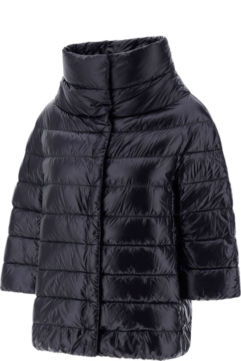 Homeware Herno Black Nylon Aminta Cape