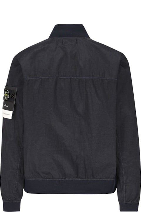 معاطف وجواكت لـ القسم الرجالي Stone Island Logo-patch Zipped Jacket