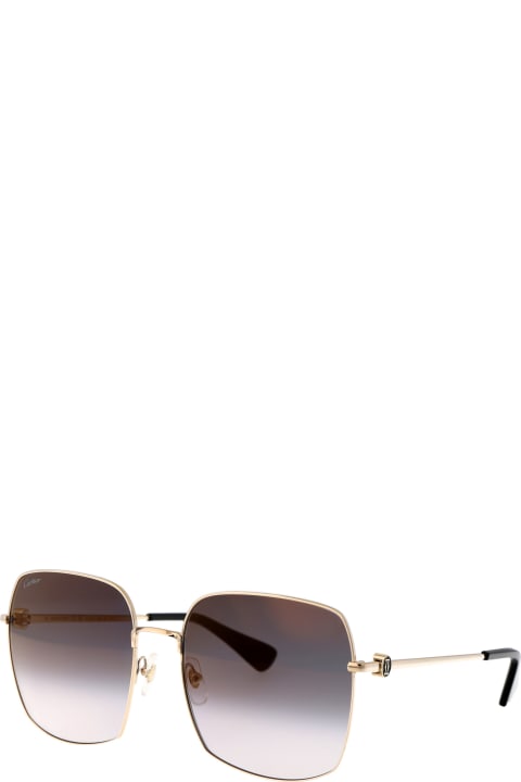 ウィメンズ Cartier Eyewearのアイウェア Cartier Eyewear Ct0401s Sunglasses