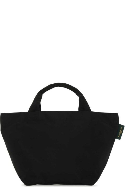 Hervè Chapelier Totes for Women Hervè Chapelier Black Canvas Handbag