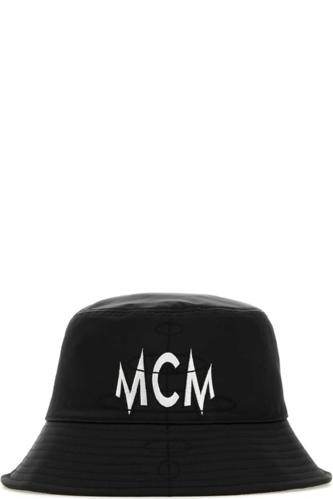 MCM Hats for Women MCM Black Nylon Bucket Hat