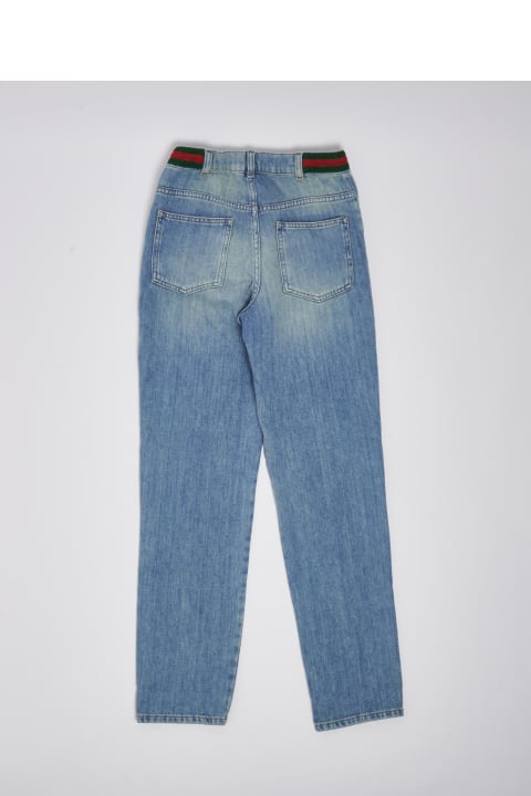 Gucci Bottoms for Kids Gucci Organic Jeans Jeans