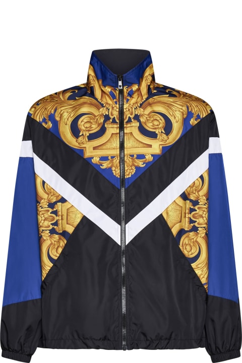 Coats & Jackets Sale for Men Versace Multicolor Nylon Barocco Jacket