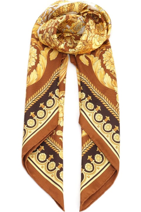 スカーフ Versace Large scarf with Baroque print Versace Large Scarf With Baroque Print | italist