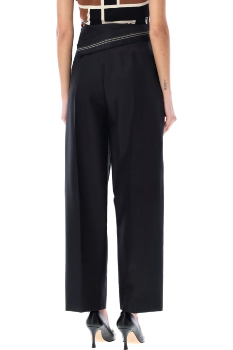 Fendi Pants & Shorts for Women Fendi Black Mohair And Wool Trousers