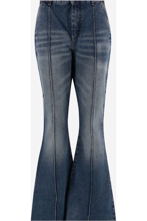 Homeware Balmain Cotton Denim Flared Jeans