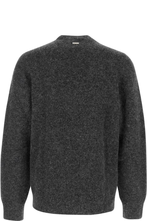 Homeware Ferragamo Charcoal Stretch Alpaca Blend Sweater
