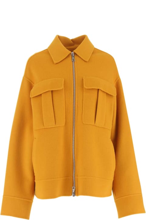 SportMax Coats & Jackets for Women SportMax Orange Wool Pisano Jacket