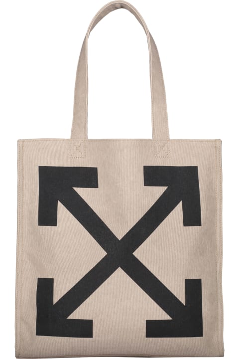 メンズ トートバッグ Off-White Logo Detail Tote Bag