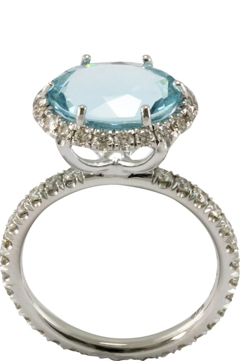 Lo Spazio Jewelry Rings for Women Lo Spazio Jewelry Lo Spazio Aqua Lucente Ring(H)