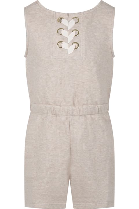 Chloé Jumpsuits for Women Chloé Beige Tracksuit For Girl