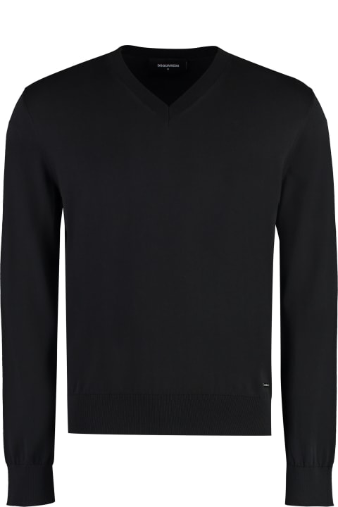 Dsquared2 Sweaters for Men Dsquared2 Cotton V-neck Sweater