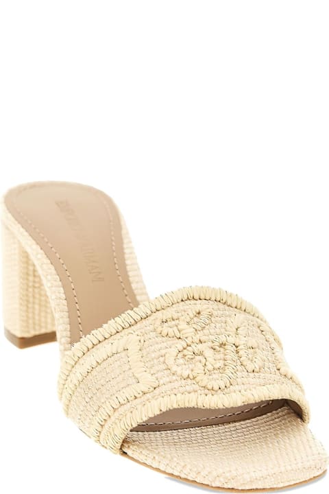 Emporio Armani Rafia Mules