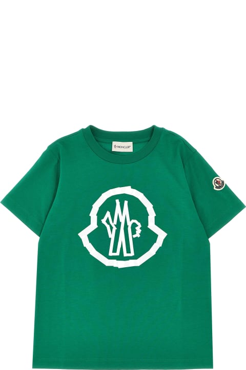 Moncler Kids Moncler Logo Print T-shirt