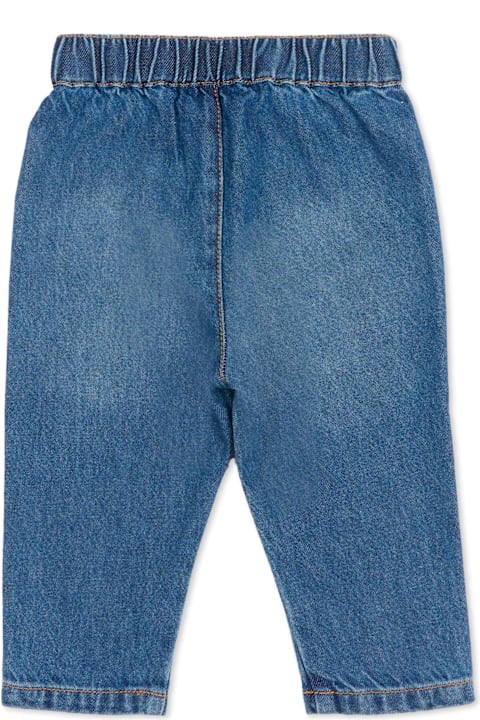 Homeware Moschino Denim Jeans For Babykids With Teddy Bear