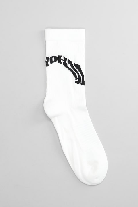 Underwear for Men Y-3 Socks In White Cotton