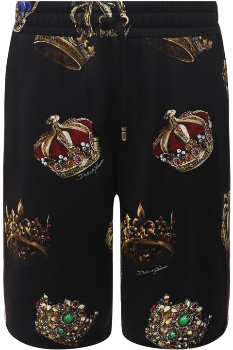 Dolce & Gabbana Pants for Men Dolce & Gabbana Logo Track Shorts