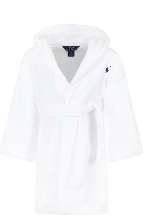 أدوات منزلية Ralph Lauren White Bathrobe For Kids