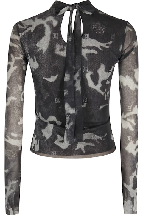MISBHV لـ Men MISBHV Camo Mesh Longsleeve Top