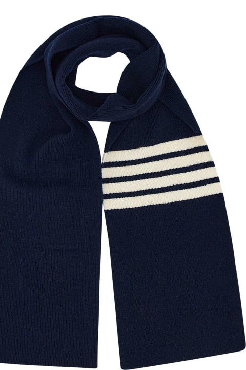 Thom Browne Scarves for Men Thom Browne ' Full Needle Rib ' Cashmere Scarf