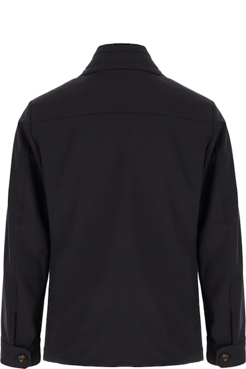 Moorer for Men Moorer Midnight Blue Nylon Blend Jacket
