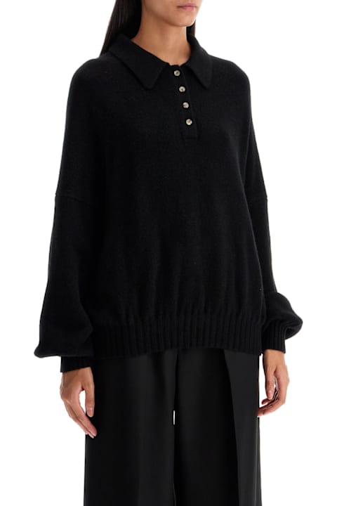 Khaite for Women Khaite 'rene' Black Cashmere Blend Sweater