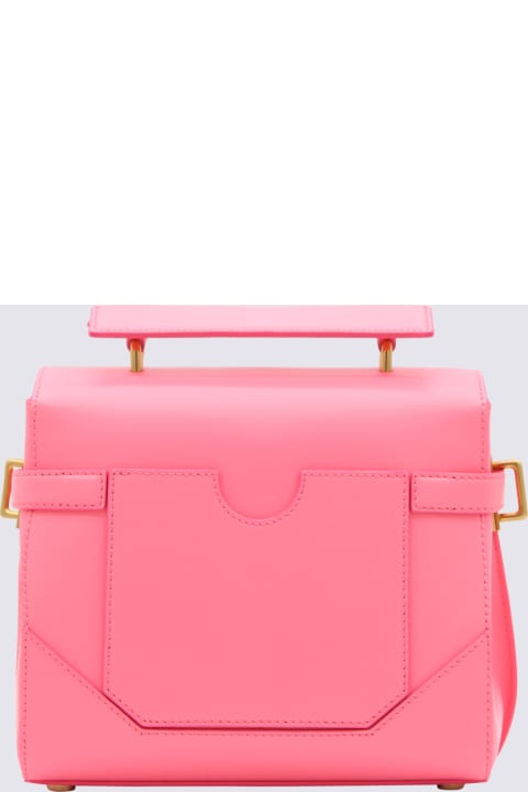 Balmain Totes for Women Balmain Pink Leather B-buzz Handle Bag