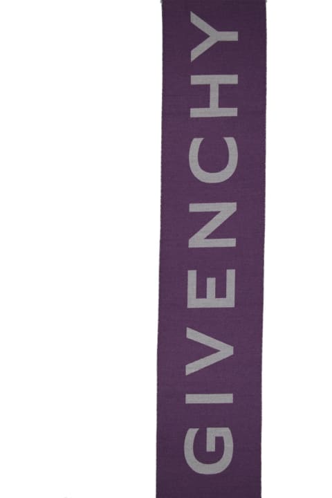 ウィメンズ Givenchyのスカーフ Givenchy Wool Logo Scarf