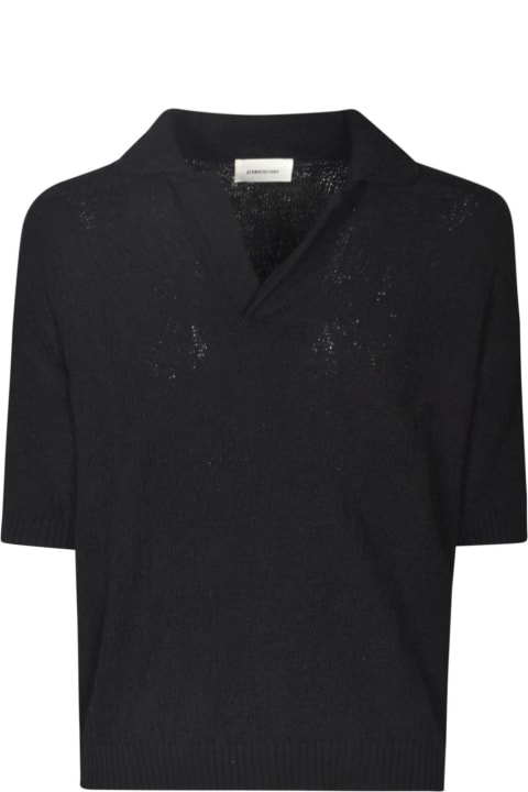 Atomo Factory Shirts for Men Atomo Factory Button-less Knitted Polo Shirt