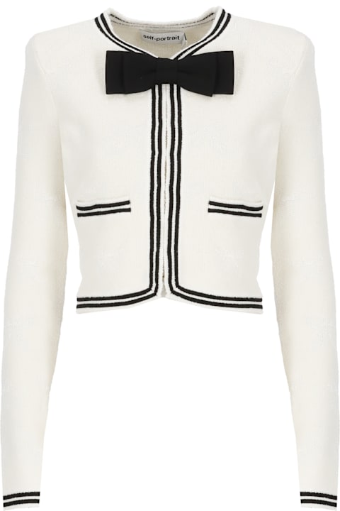 self-portrait Sweaters for Women self-portrait Cotton Cardigan