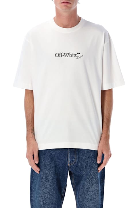 أدوات منزلية Off-White Off-white Scribble Arrow Cotton T-shirt