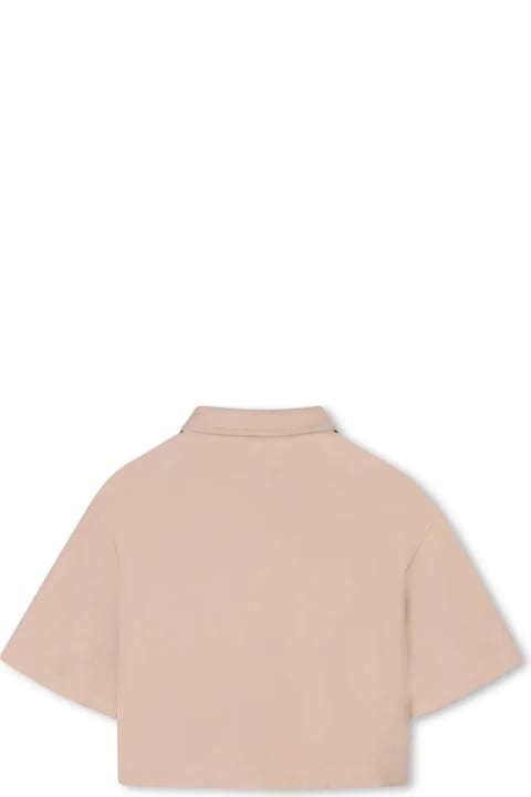 Michael Kors Topwear for Girls Michael Kors Camicia Crop Beige