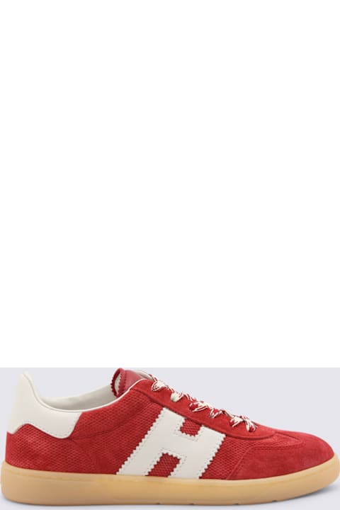 Hogan Red Leather Cool Sneakers