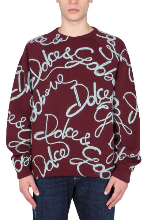 Dolce & Gabbana Fleeces & Tracksuits for Men Dolce & Gabbana Embroidered Sweatshirt