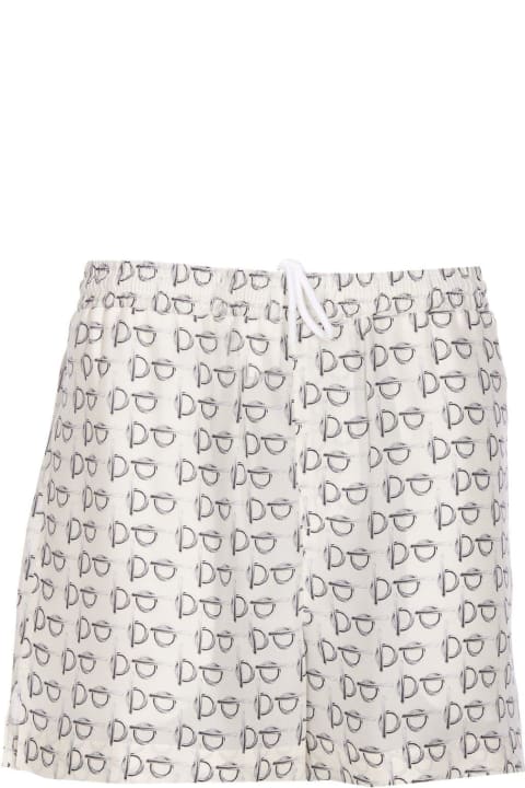 ウィメンズ Burberryのパンツ＆ショーツ Burberry Drawstring All-over Printed Shorts