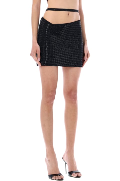 Full Strass Stretch Mini Skirt