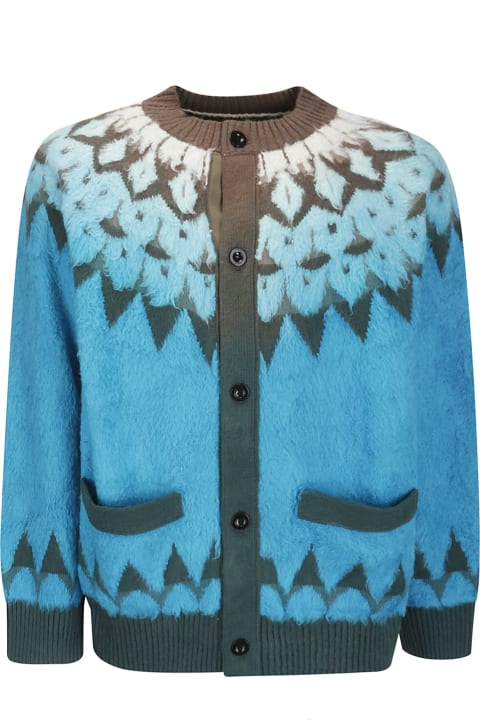 Sacai Sweaters for Men Sacai Jacquard Knit Cardigan