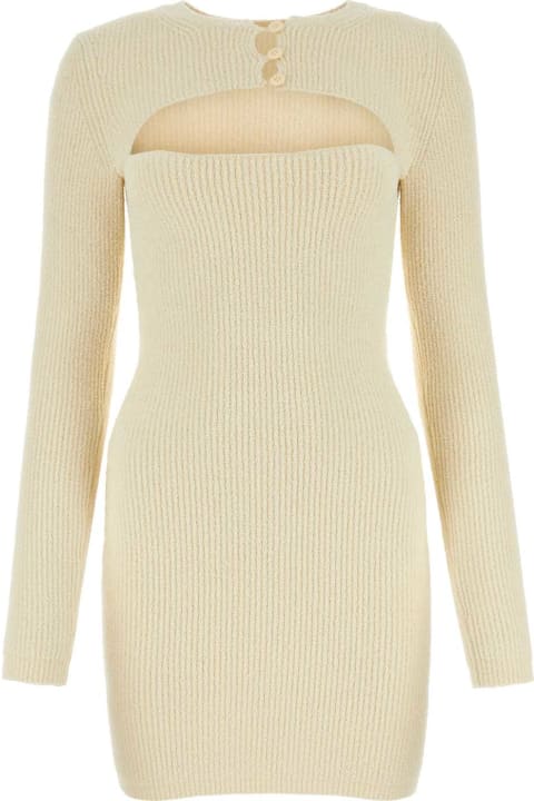 T by Alexander Wang Sweaters for Women T by Alexander Wang Ivory Stretch Cotton Blend Mini Dress