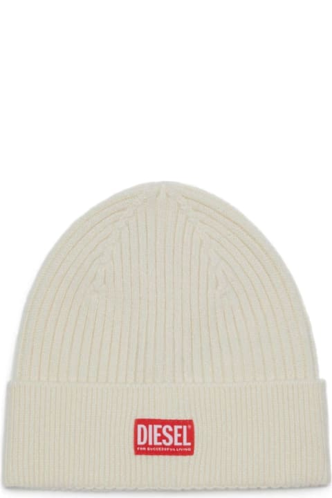 Homeware Diesel K-coder-h Logo Patch Ribbed Beanie