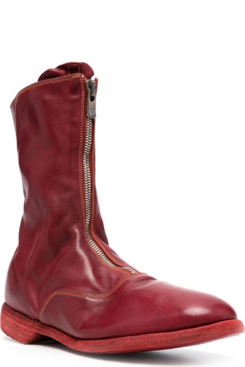 Front Zip Army Boots