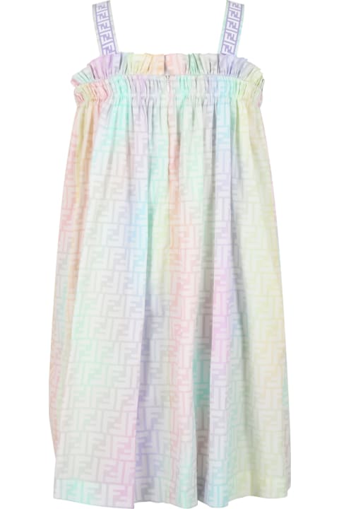 Multicolor Dress For Girl With Ff