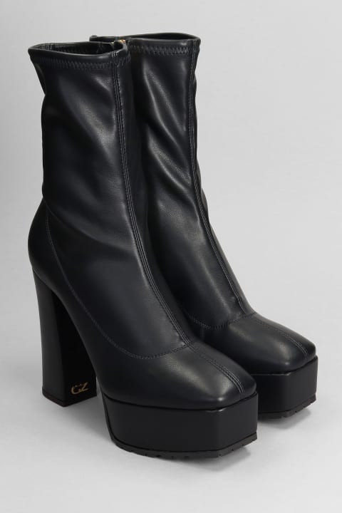 Giuseppe Zanotti Women Giuseppe Zanotti High Heels Ankle Boots In Black Leather