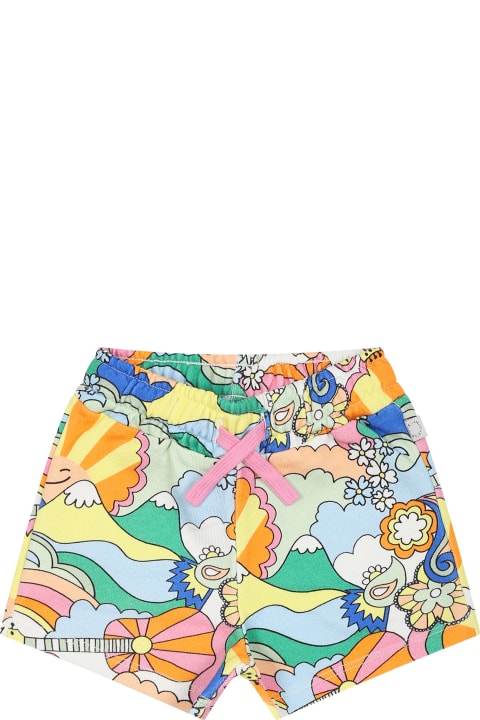 Sale for Baby Girls Stella McCartney Kids Yellow Shorts For Baby Girl With Logo