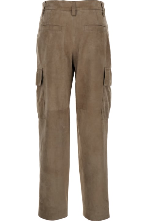 Brunello Cucinelli for Women Brunello Cucinelli Leather Cargo Pants