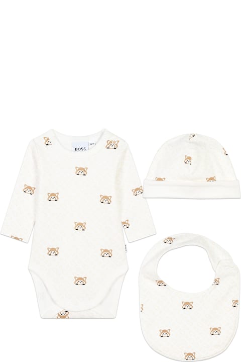 Bodysuits & Sets for Baby Girls Hugo Boss Set 3 Pezzi Con Stampa