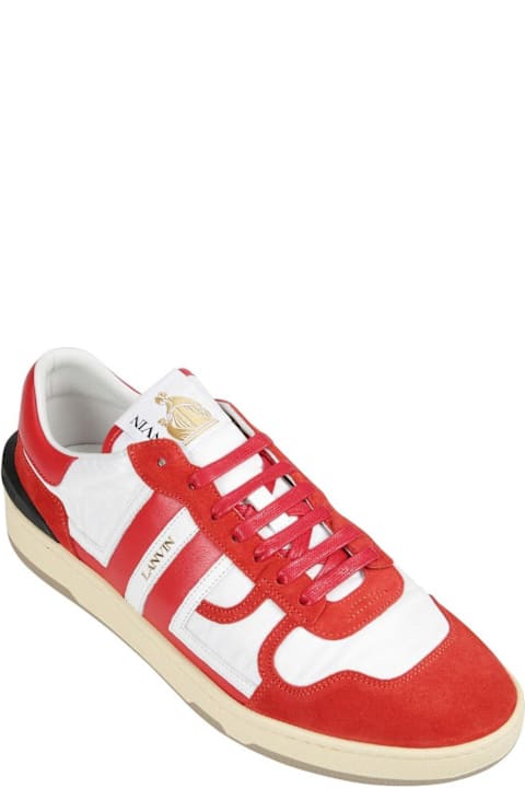 Lanvin for Men Lanvin Logo Printed Lace-up Sneakers