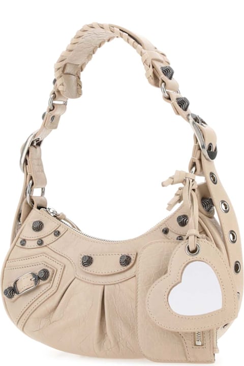 Sale for Women Balenciaga Sand Leather Le Cagole Xs Shoulder Bag