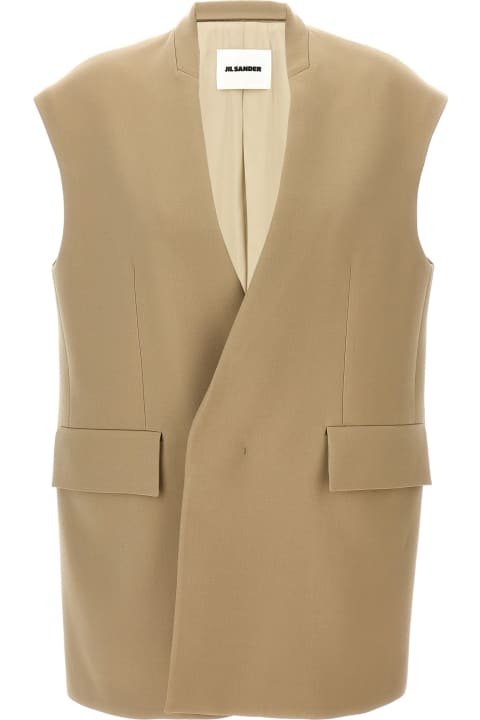 ウィメンズ Jil Sanderのコート＆ジャケット Jil Sander Oversized Tailored Vest