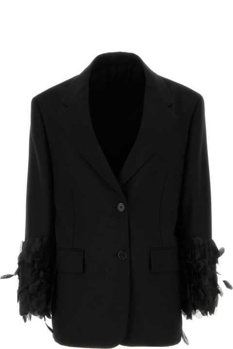 Coats & Jackets for Women Prada Black Wool Blazer